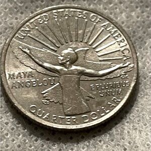 2022 D Maya Angelou Quarter - Rare Error “In Cod We Trust”